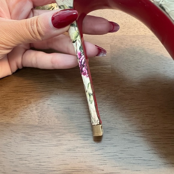 Christian Louboutin Pigamule 120 Floral Watersnake Heel Mule Sandals Heels - Picture 9 of 12